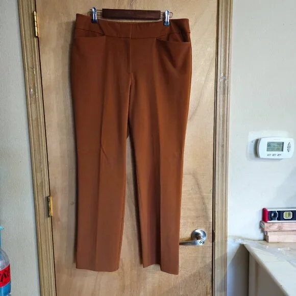 Ann Taylor Factory 12 Dress Pant Camel Brown - Picture 6 of 8